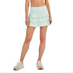 ID Ideology Turquoise Athletic Flounce Skort with Built In Shorts SZ S